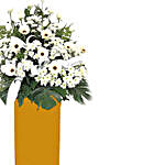 Serene Mixed Flowers & Brown Stand Arrangement