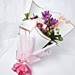 Refreshing Mixed Flowers Wrapped Bouquet