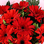 10 Ravishing Red Gerberas Bouquet