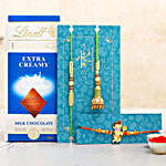 3 Traditional Rakhis N Lindt Chocolate