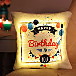 Pretty Happy Birthday Led Cushion