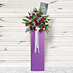Ravishing Mixed Flowers Cardboard Stand