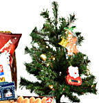Wine & Delightful Munchies Christmas Basket