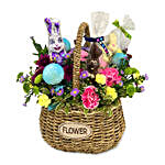 Happy Easter Chocolates & Flowers Gift Basket