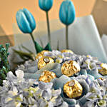 Lovely Mixed Flowers & Ferrero Rocher Bouquet