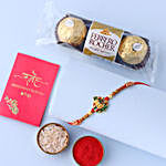 Sneh Designer Ganesha Rakhi with Ferrero Rocher