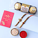 Sneh Devotional Rakhi Set with Ferrero Rocher