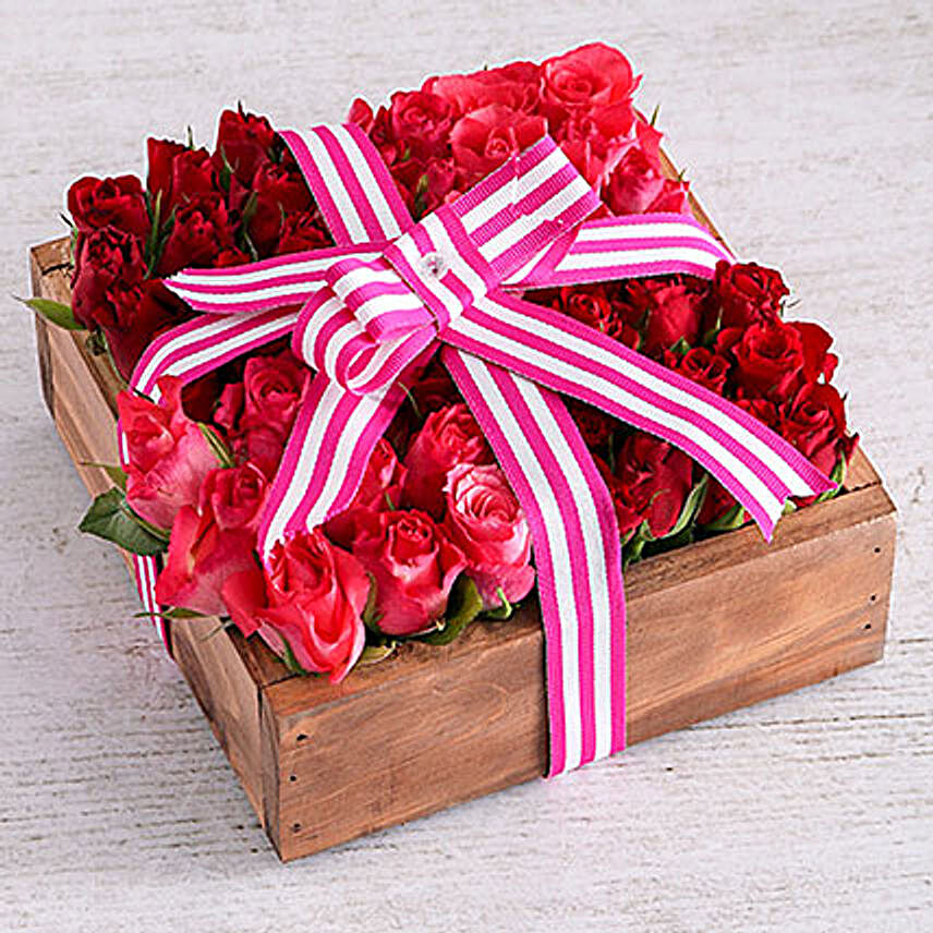 Romantic Red Roses Arrangement