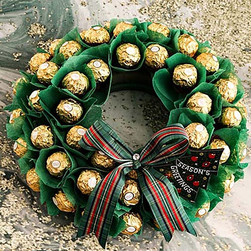 Ferrero Roches Christmas Wreath