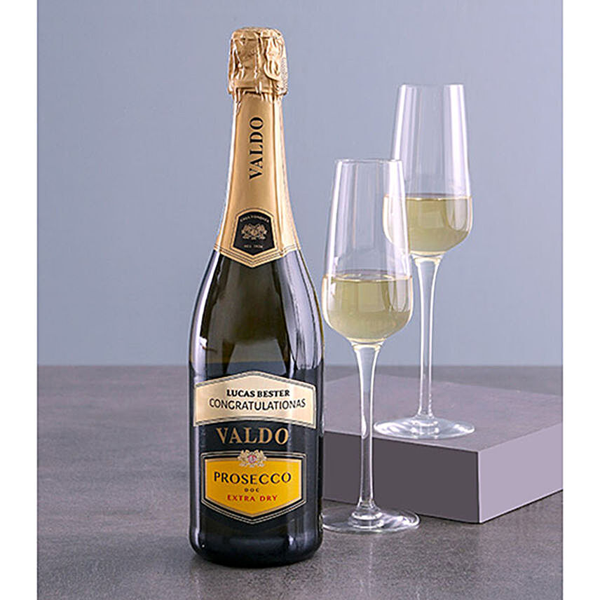 Personalized Valdo Prosecco Gift:Gifts to South Africa