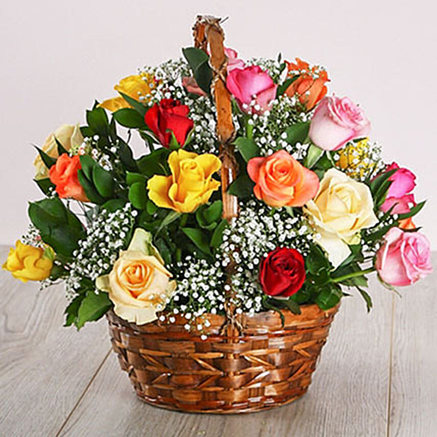 Country Mixed Rose Display
