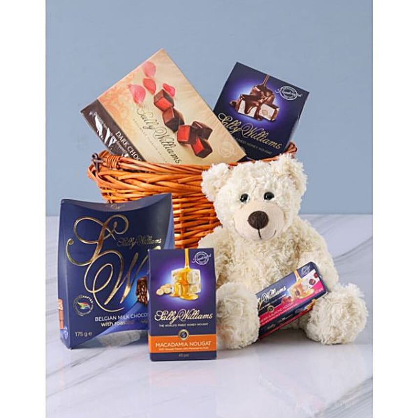 Cuddly Teddy And Nougat Gift Combo