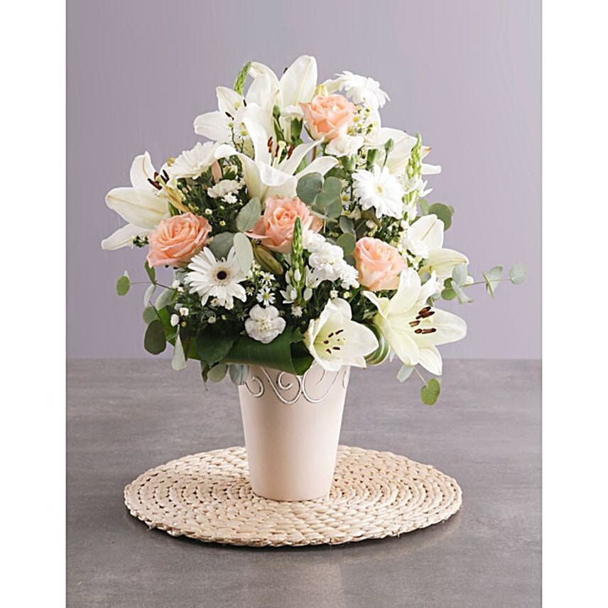 Elegant White Flowers Arrangement