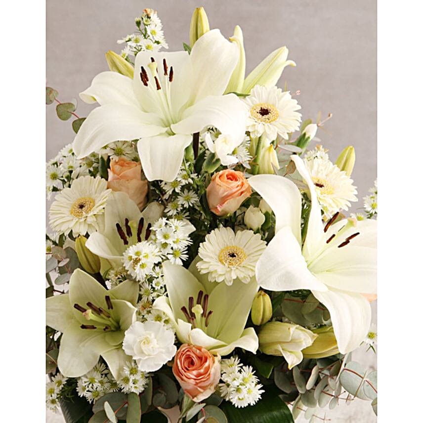 Elegant White Flowers Arrangement