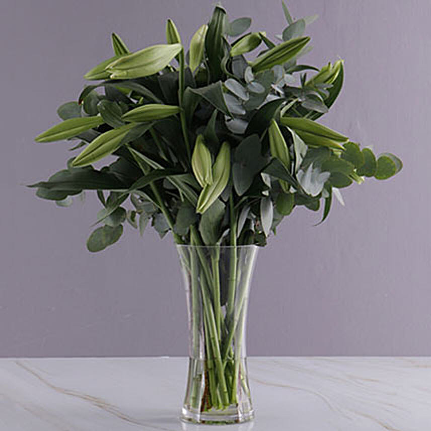 Elegant White Lilies