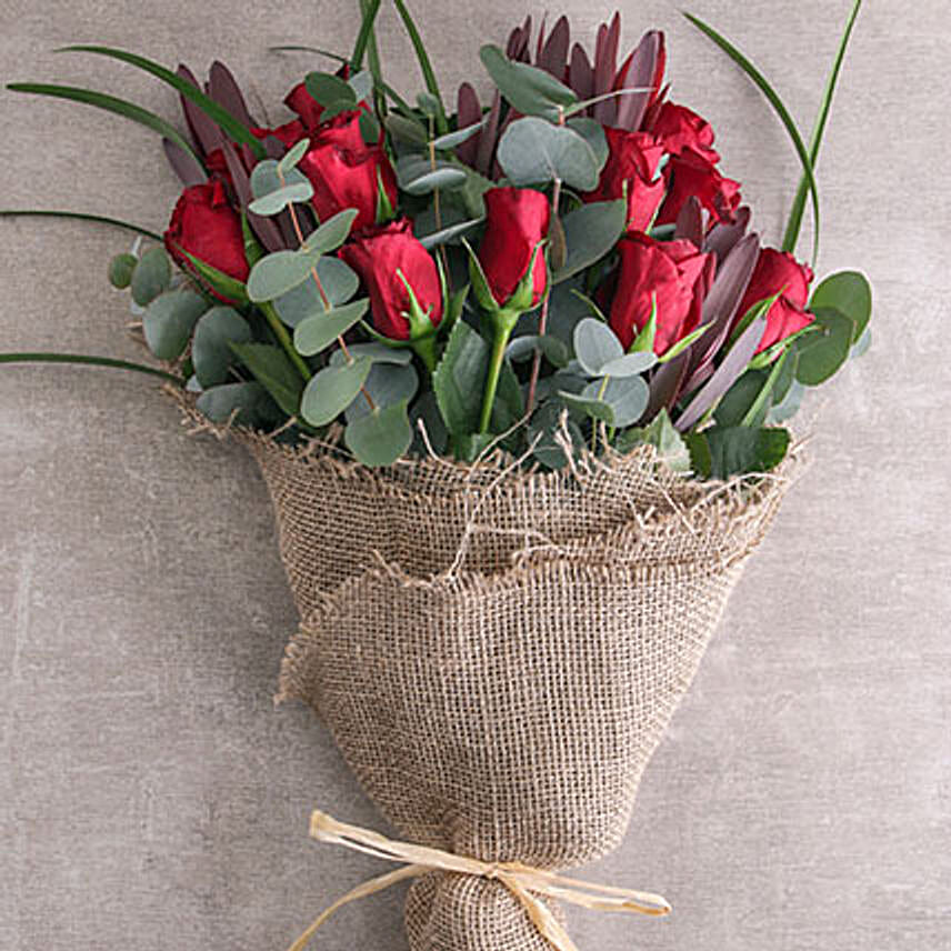 Red Roses And Romance Combo