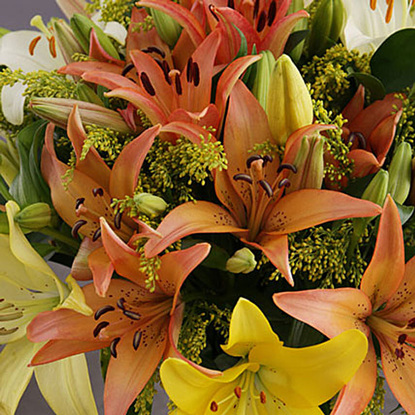 Royal Sunset Lily Arrangement