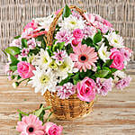 Mixed Pink Basket Display