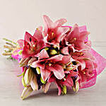 Pink Asiflorum Lily Bouquet