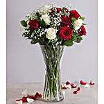 Red And White Rose Bouquet