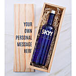 Personalized Crate With Skyy Vodka