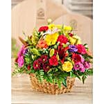 Beautiful Flowers Basket Small