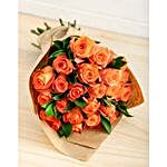 Orange Rose Bouquet 12 Roses