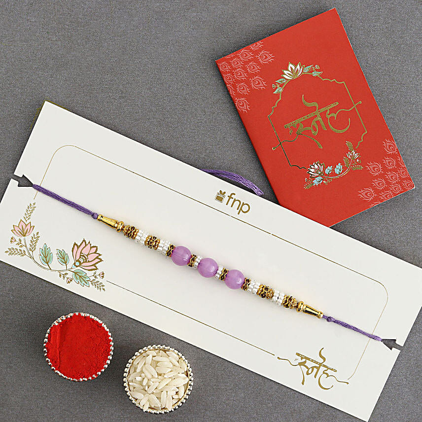 Ethnic Charm Rakhi Gift Set