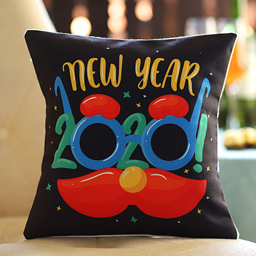 New Year Party Printed Cushion