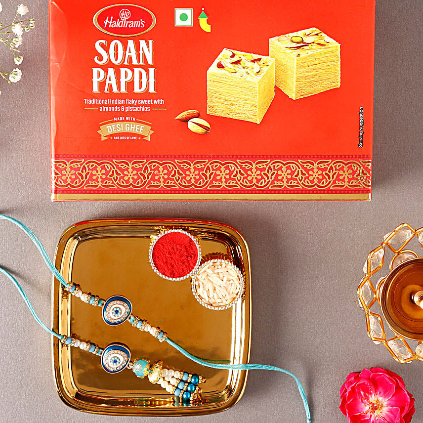Sneh Evil Eye Bhaiya Bhabhi Rakhi & Soan Papdi
