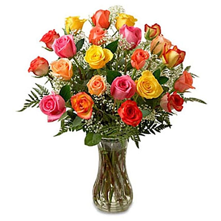 Divine Mixed Rose Arrangement