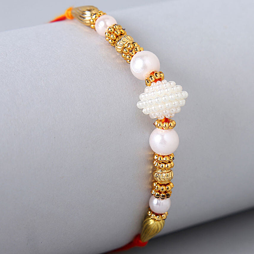 Elegant Pearl And Mauli Rakhi