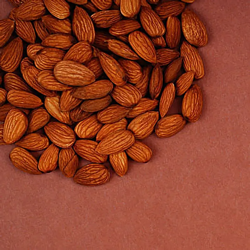 Om Rudraksha Rakhi And Almonds With Kaju Katli