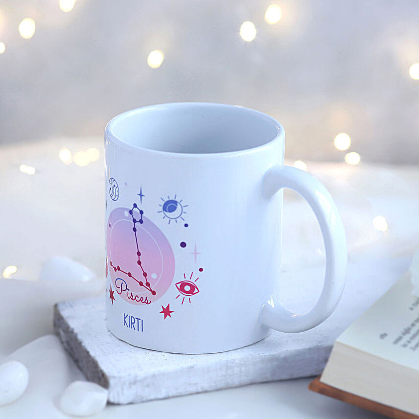 Personalised Pisces Zodiac Mug