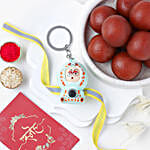 Emoji Switch Hero Rakhi For Kids & Delectable Gulab Jamun Combo