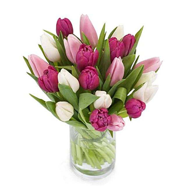 Lovely Mixed Tulips Bouquet sweden Gift Lovely Mixed Tulips Bouquet FNP