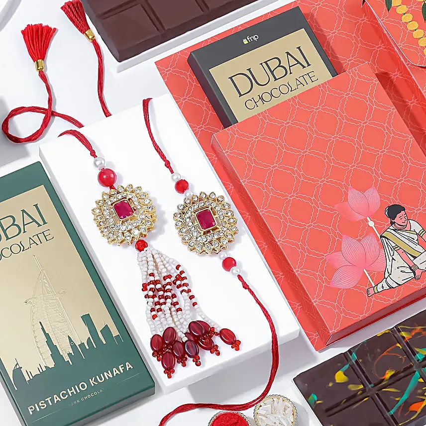 Vibrant Bhaiya Bhabhi Rakhi Treat Box