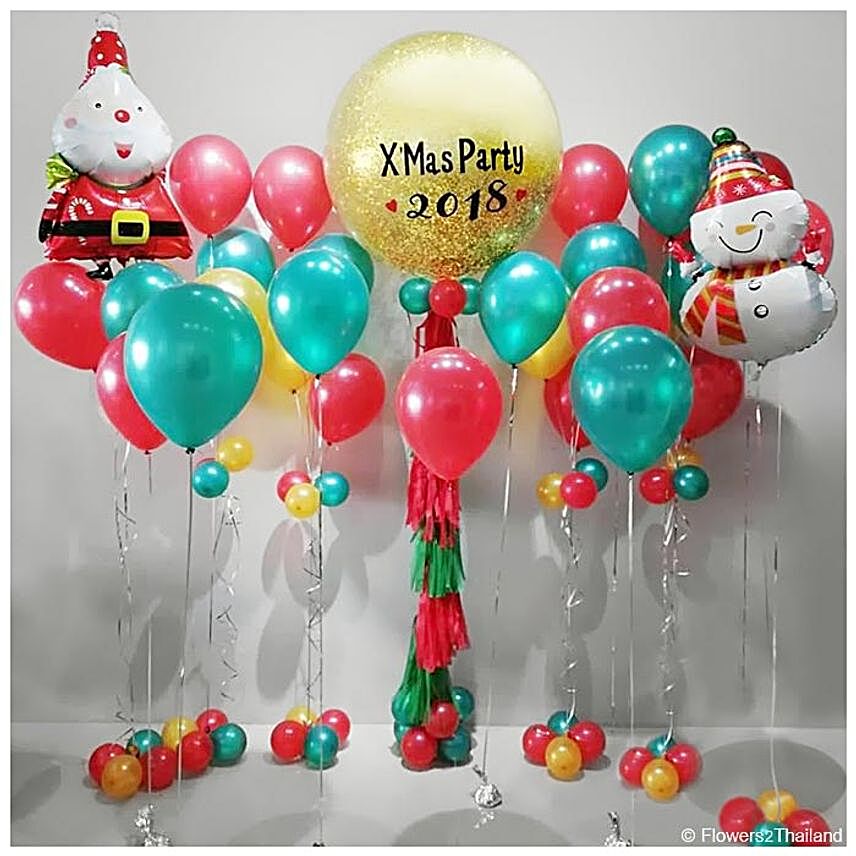 Personalised Xmas Party Balloons