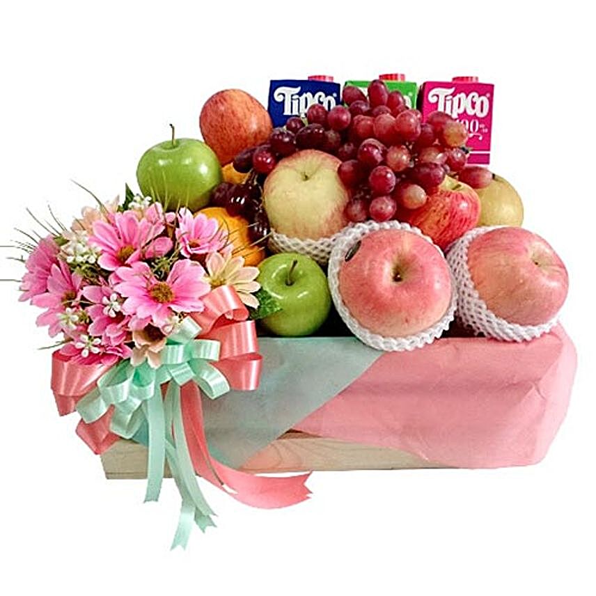 Refreshing Basket With Fruits:Corporate Hampers to Thailand