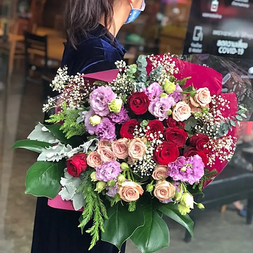 Refreshing Mixed Flowers Bouquet