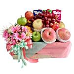 Refreshing Basket With Fruits