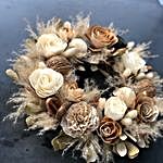 Elegant Dried Flowers Wreath