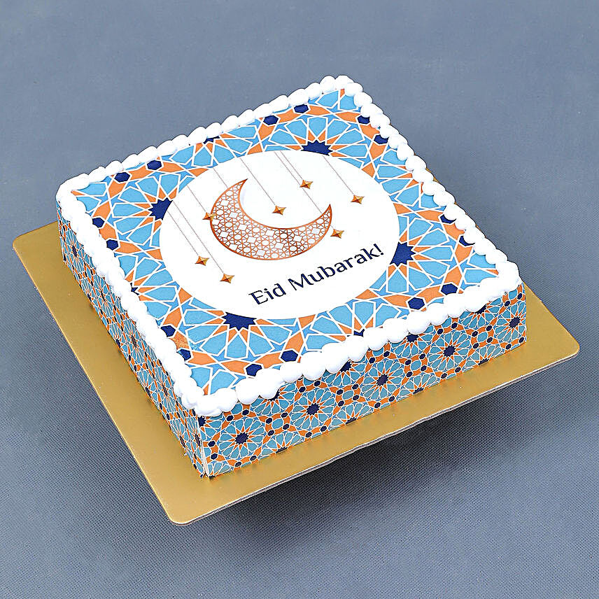 Eid Mubarak 8 Portion Print Cake