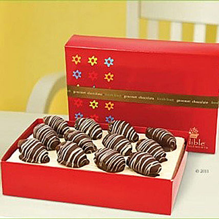 Chocolate Dates with Glaze