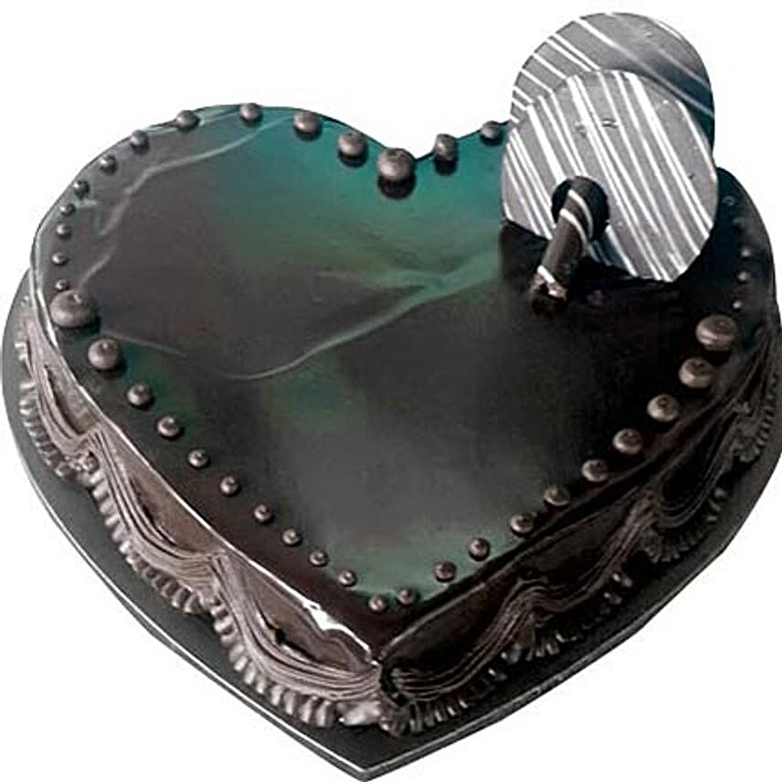 Chocolate Truffle Heartshape cake