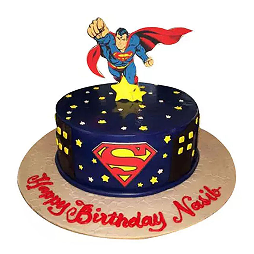 Superman Cakes:Cartoon Cake Delivery in UAE