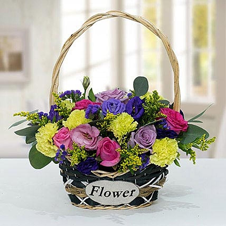 Vibrant Flower Basket