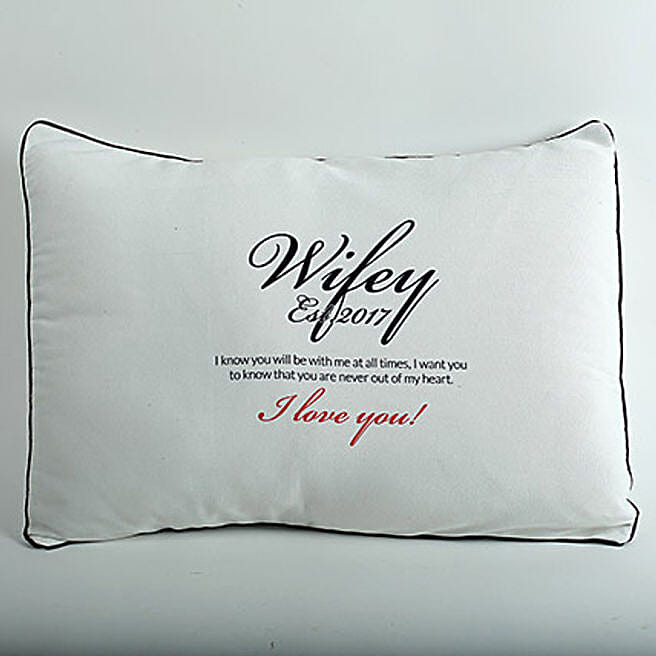 Wifey Personalized Pillow Cover uae Gift Wifey Personalized