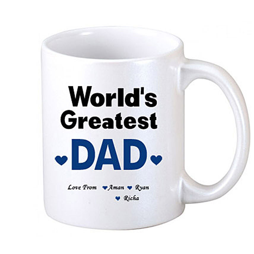 Worlds Greatest Dad Personalized Mug:Personalised Mugs to UAE