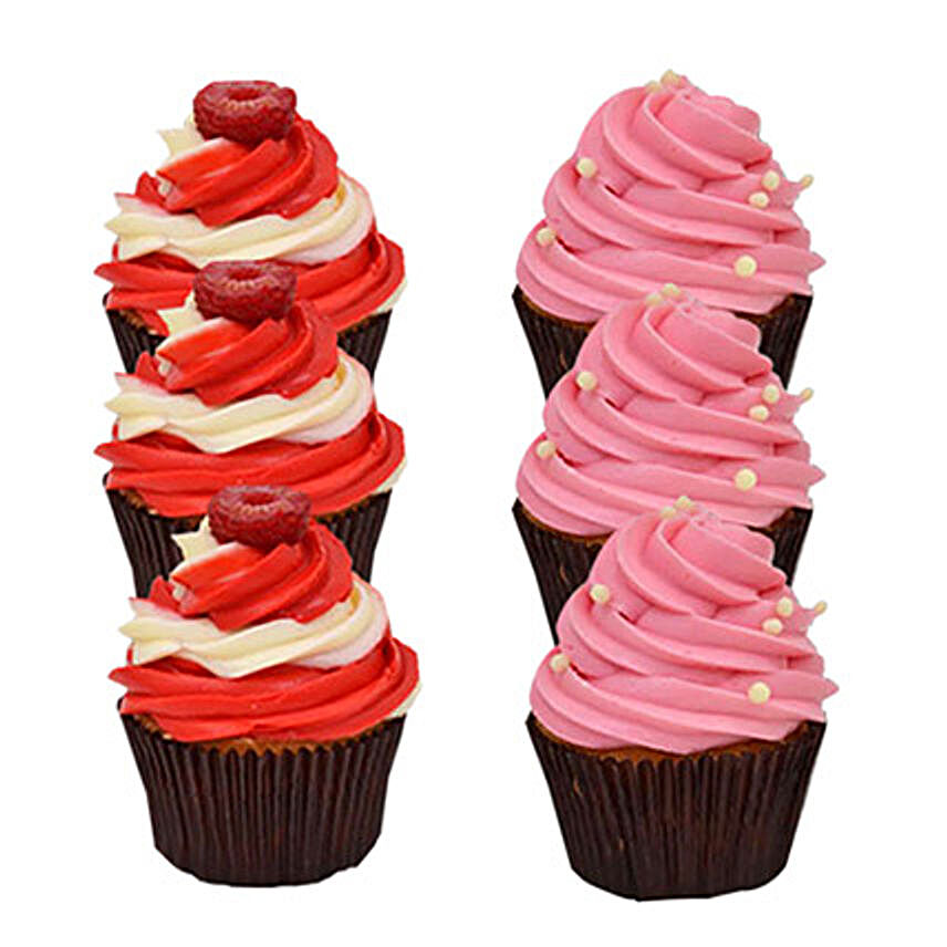 Strawberry And Raspberry Cupcakes